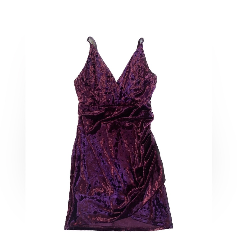 Purple/Maroon velvet dress